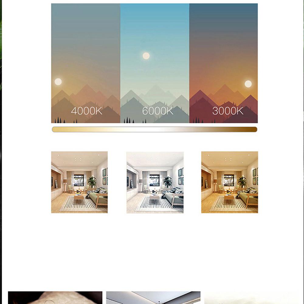 Dimmable Bladeless Ceiling Fan with LED Light and Remote Control