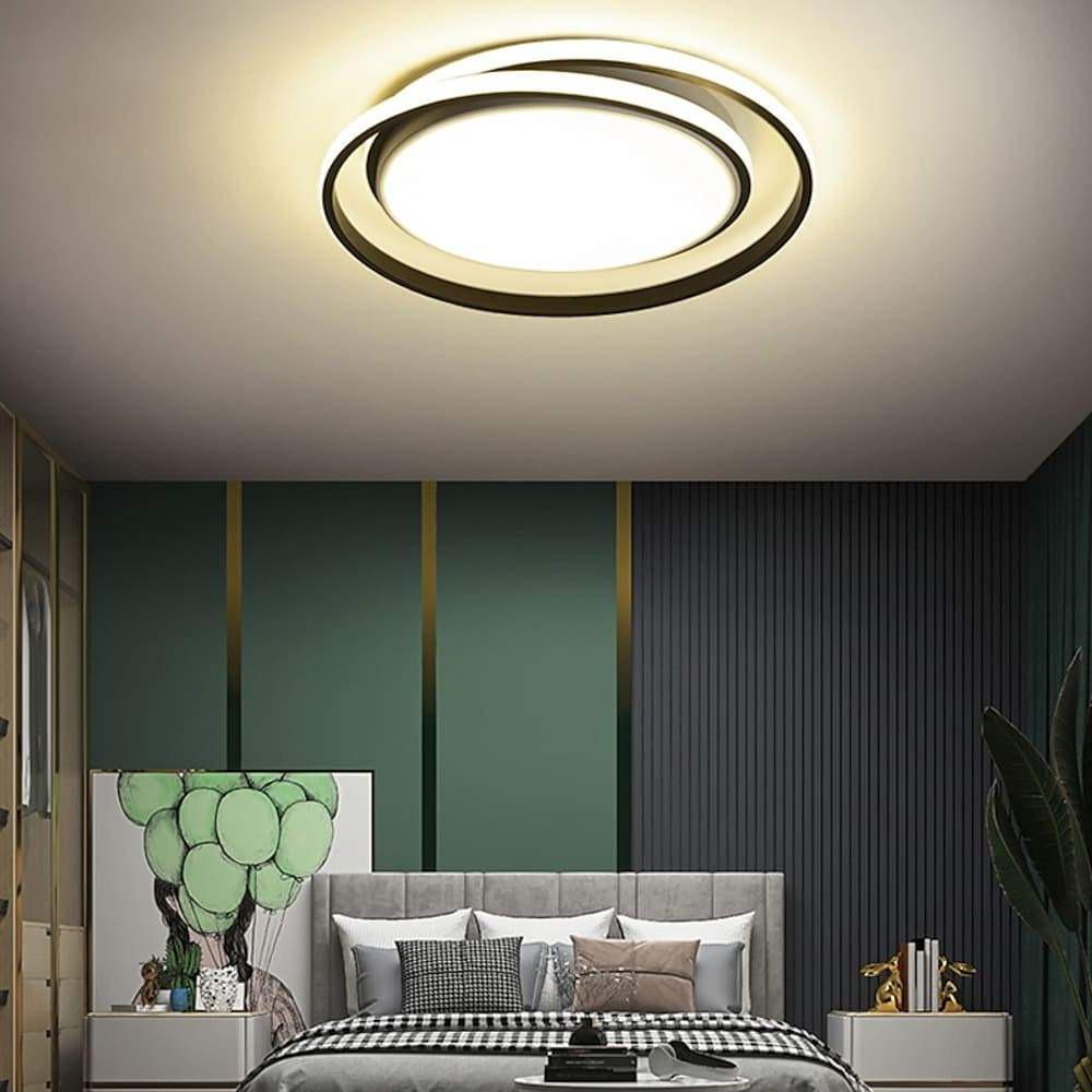 Modern Circular Dimmable LED Flush Mount Ceiling Light