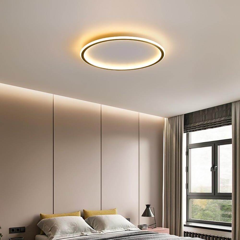 Modern Circle LED Flush Mount Ceiling Light - Minimalist Design