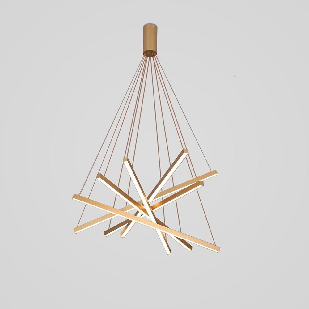 6-Light Modern Cluster Chandelier with Integrated LED