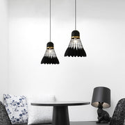 Geometric Metal Pendant Light - Industrial Minimalist Ceiling Lamp