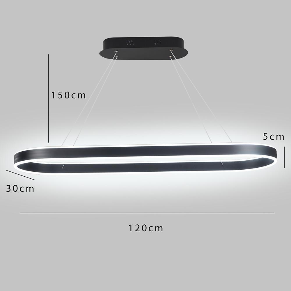 Modern LED Dimmable Pendant Light – Rounded Rectangle Design