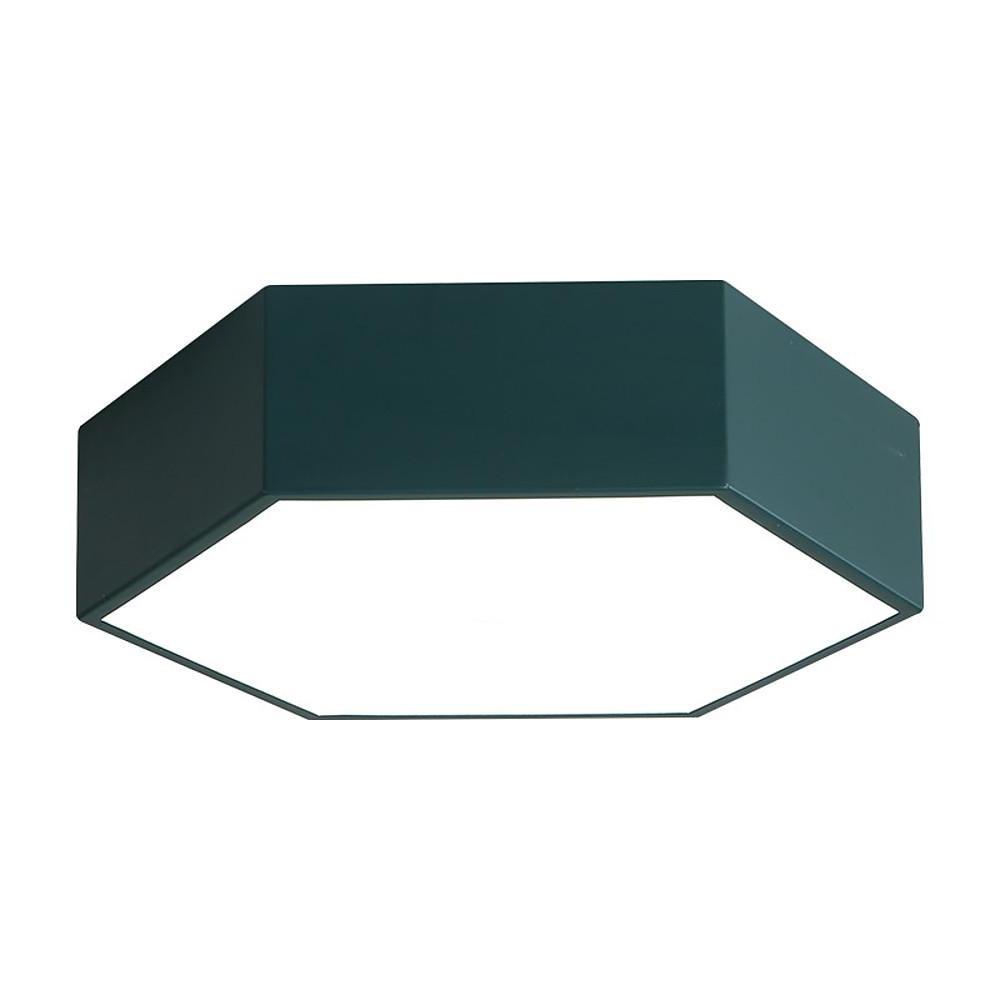 Geometric LED Flush Mount Ceiling Light with Wireless Control