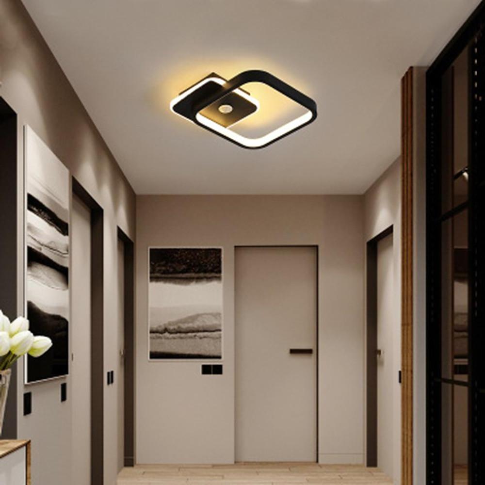 Overlapping Triangles Flush Mount LED Ceiling Light Modern Geometric