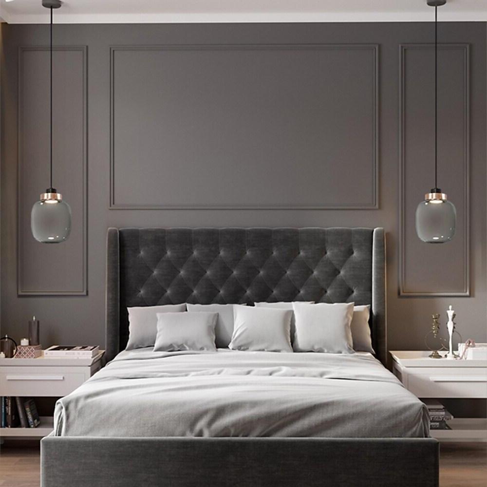 Modern Globe Glass Pendant Light with Integrated LED