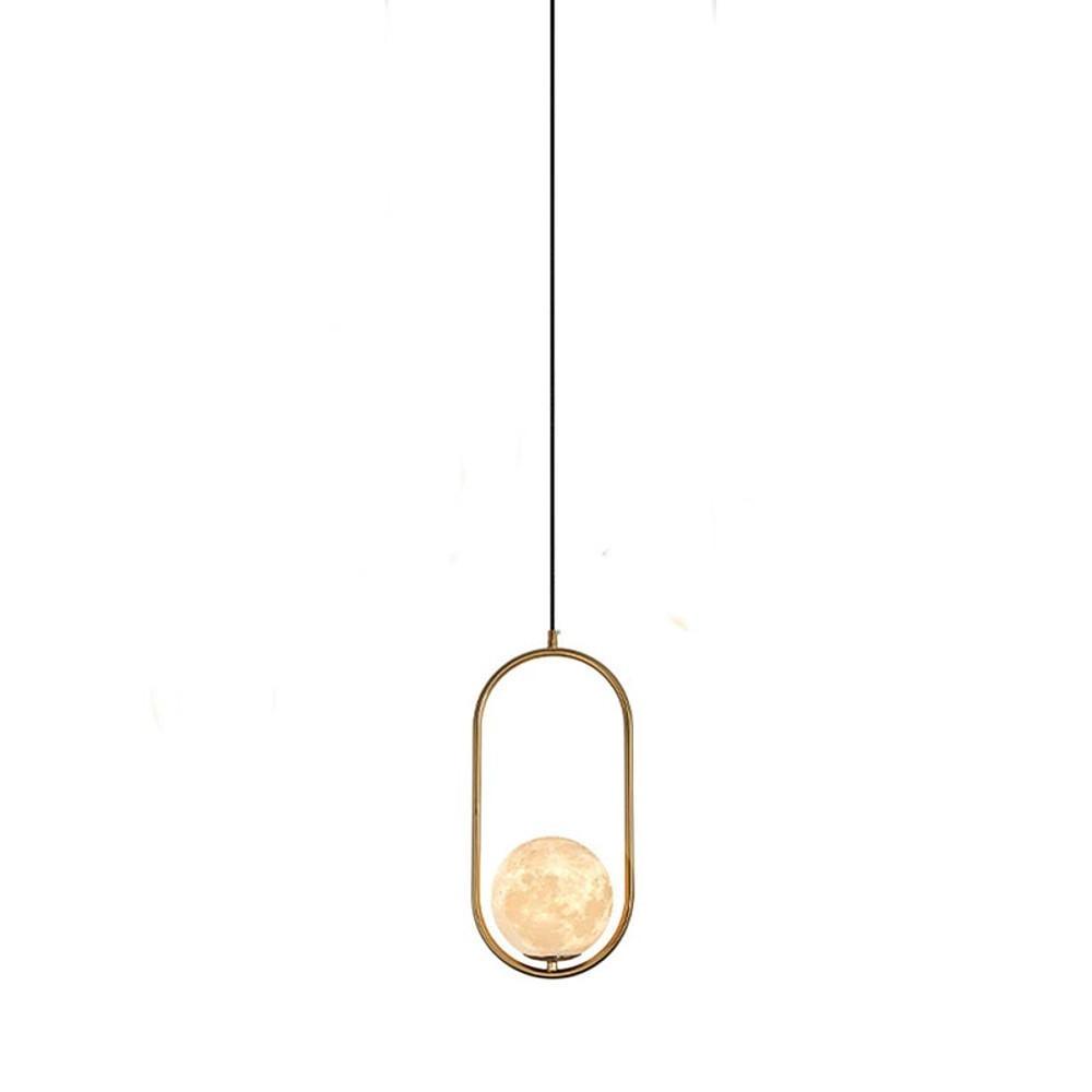 Modern Oval Pendant Light with Acrylic Shade - LED 5W