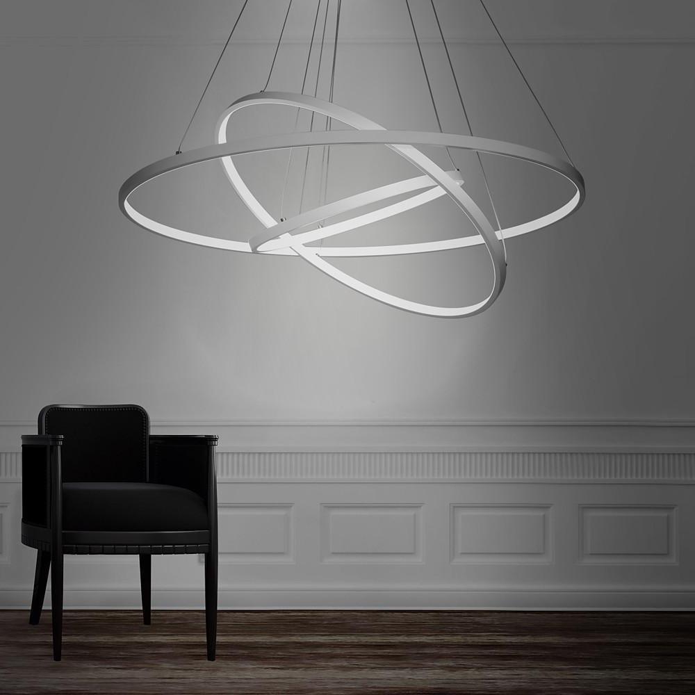 Interweaved Ring Dimmable LED Modern Chandelier Pendant Light