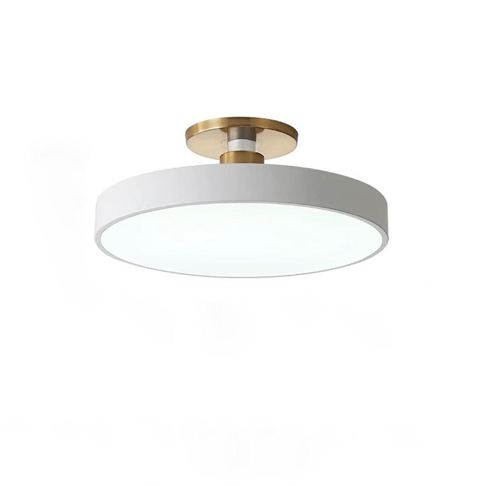 Modern LED Flush Mount Ceiling Light - Metal & Acrylic Globe Design