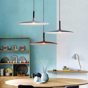 Modern Nordic Pendant Light Slim Metal Circular Ceiling Fixture