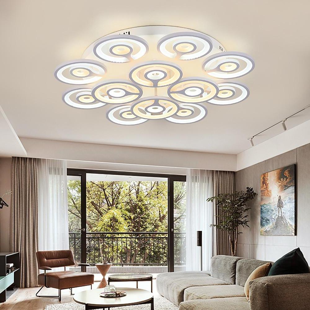 Modern Flower Geometric LED Flush Mount Ceiling Light