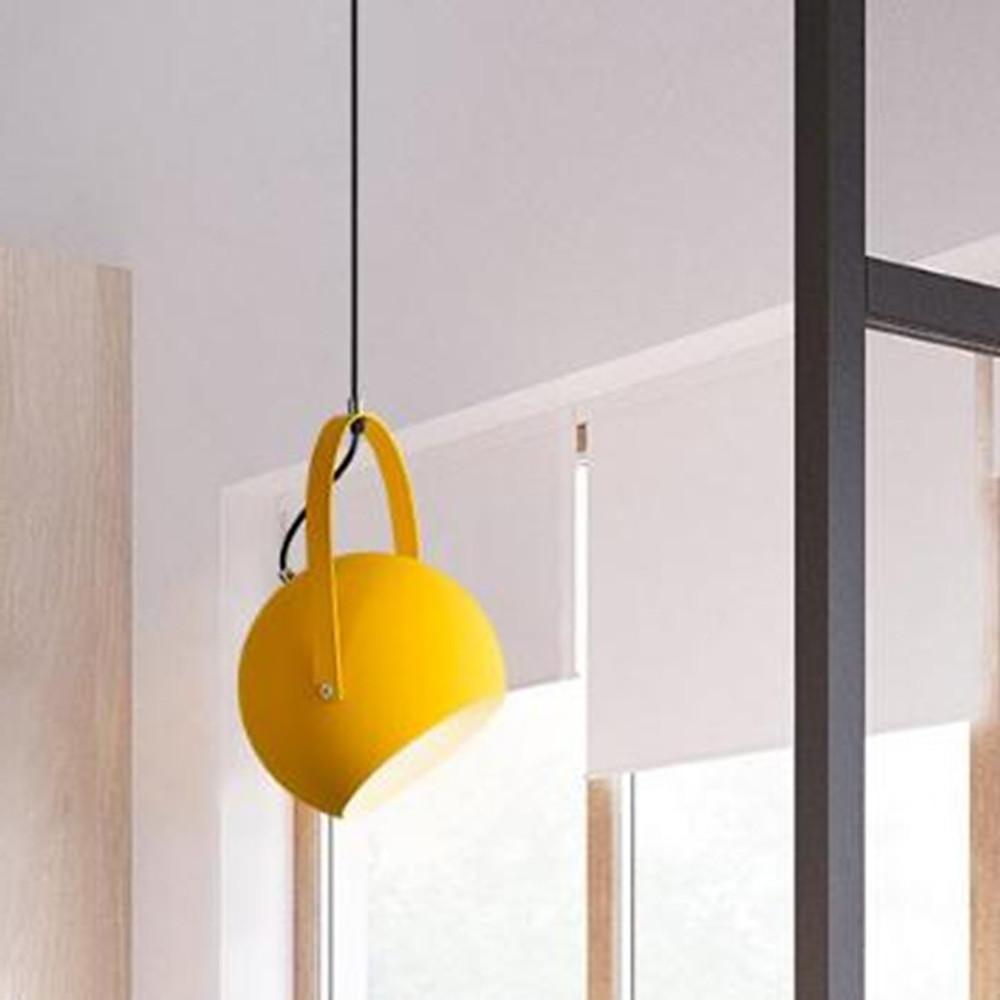 Modern Bowl Pendant Light Metal Hanging Lamp with Adjustable Cord