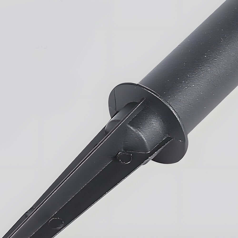 Modern Black Solar LED Pathway Light with Water Ripple Design