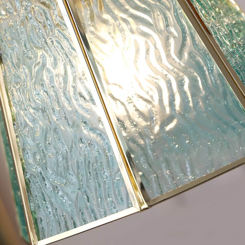 Polygonal Brass & Glass LED Pendant Light - Nordic Design