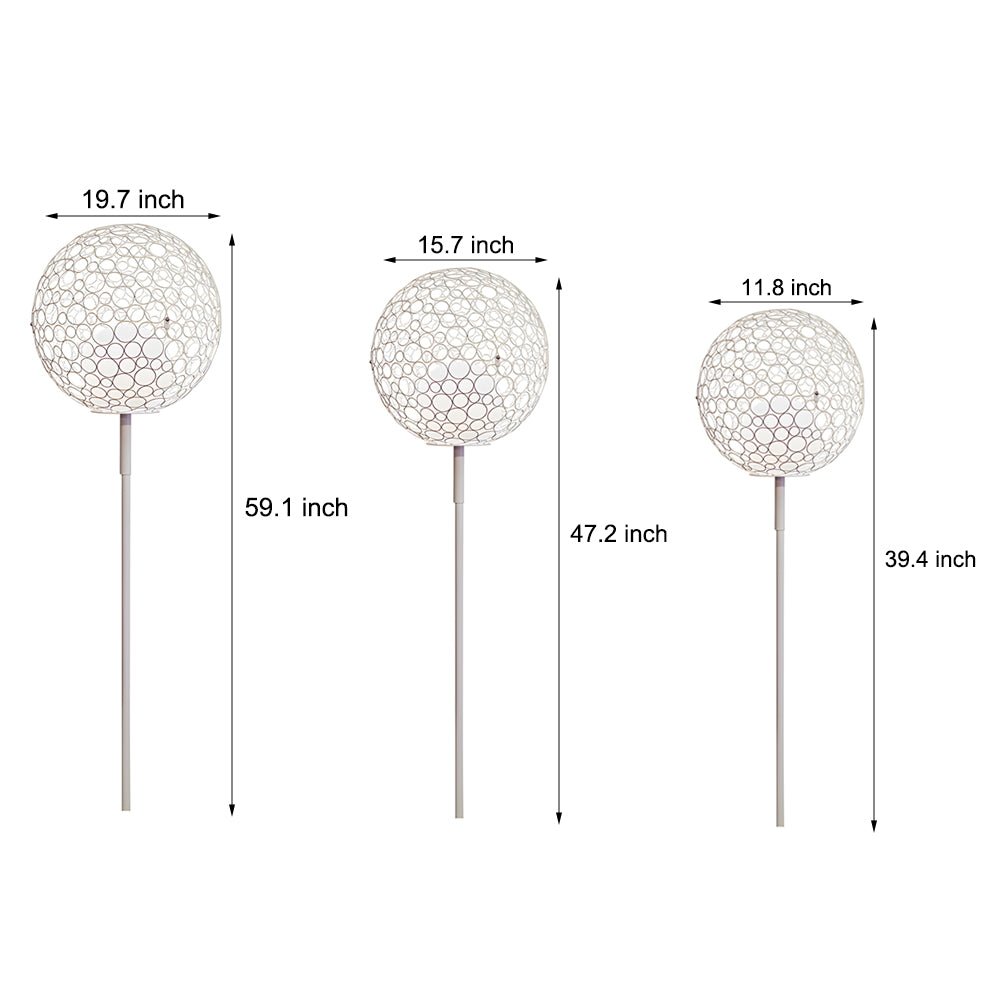 Dandelion Sphere Outdoor Pole Light Modern LED Garden Lighting