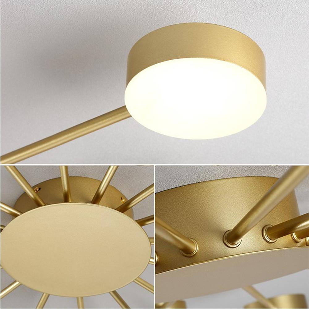 Modern Cluster Flush Mount Ceiling Light – 16-LED Acrylic & Metal