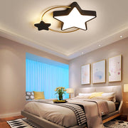 Nordic Star Flush Mount LED Ceiling Light Dimmable Kids Bedroom