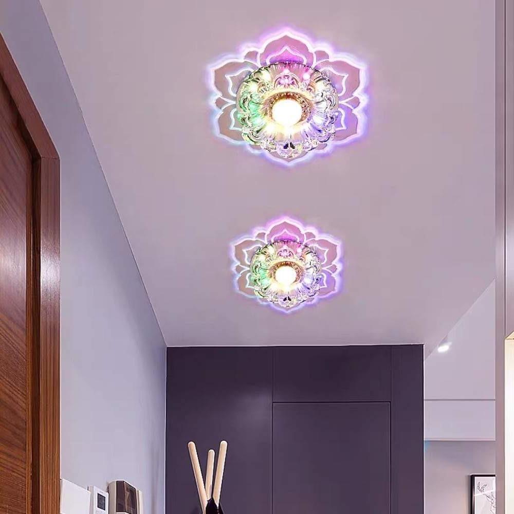 Floral LED Flush Mount Ceiling Light - Modern Acrylic Kids Bedroom