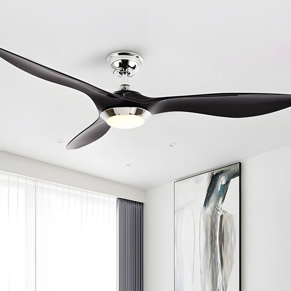 Modern 52" LED Ceiling Fan with Remote Control and 3 Blades