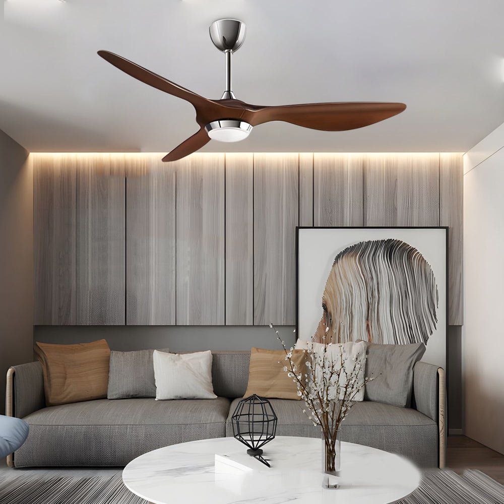 Modern 52" LED Ceiling Fan with Remote Control and 3 Blades