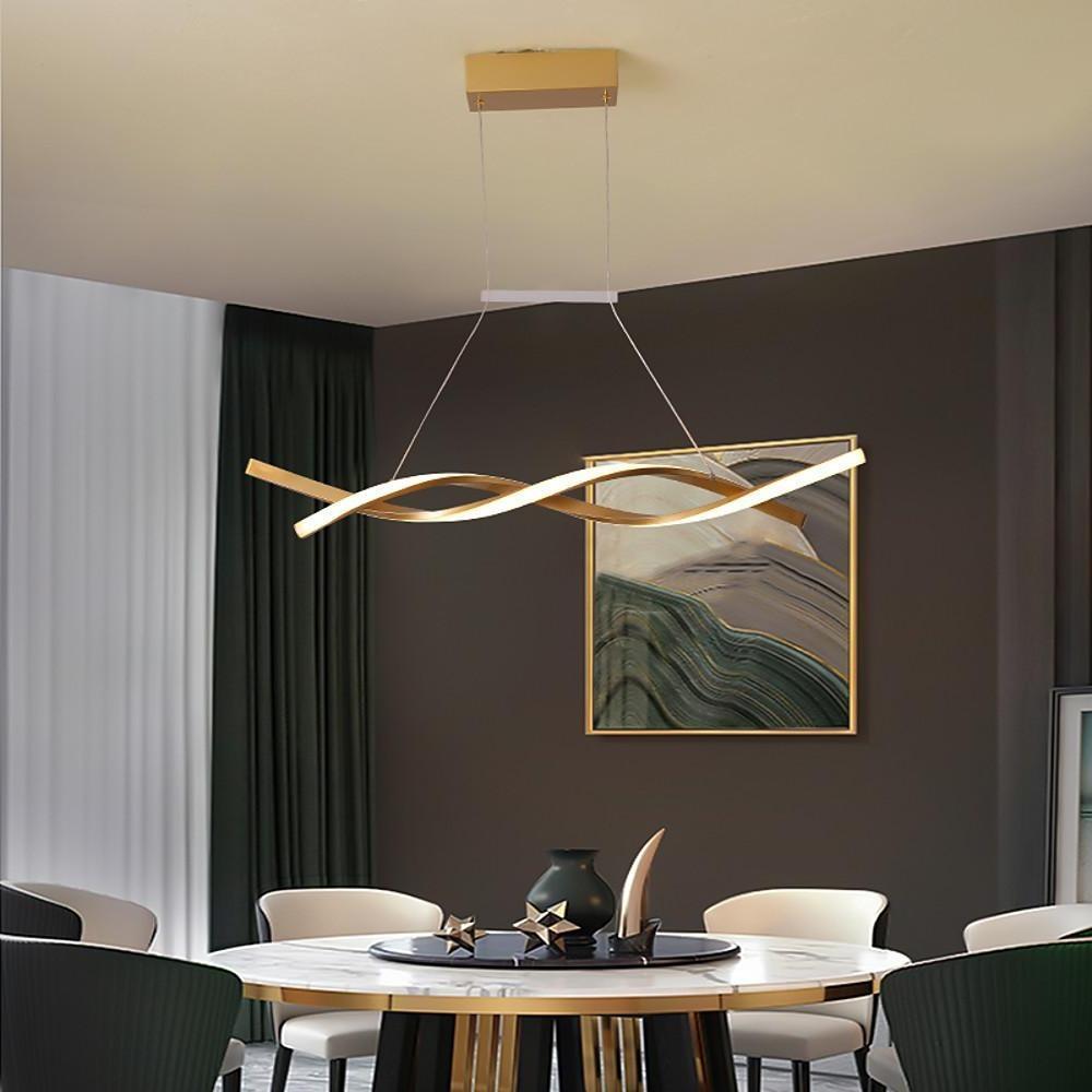 Interwoven Waves LED Pendant Light Modern Hanging Lamp