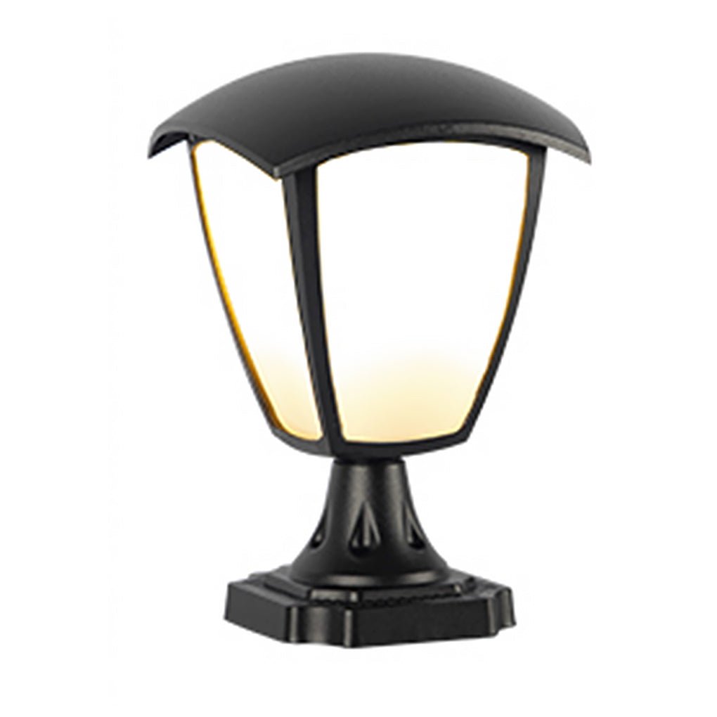 Industrial Outdoor Wall & Post Light – Versatile Black Iron Fixture