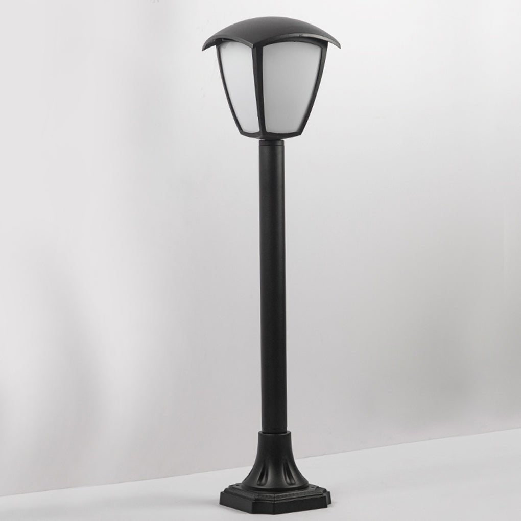 Industrial Outdoor Wall & Post Light – Versatile Black Iron Fixture