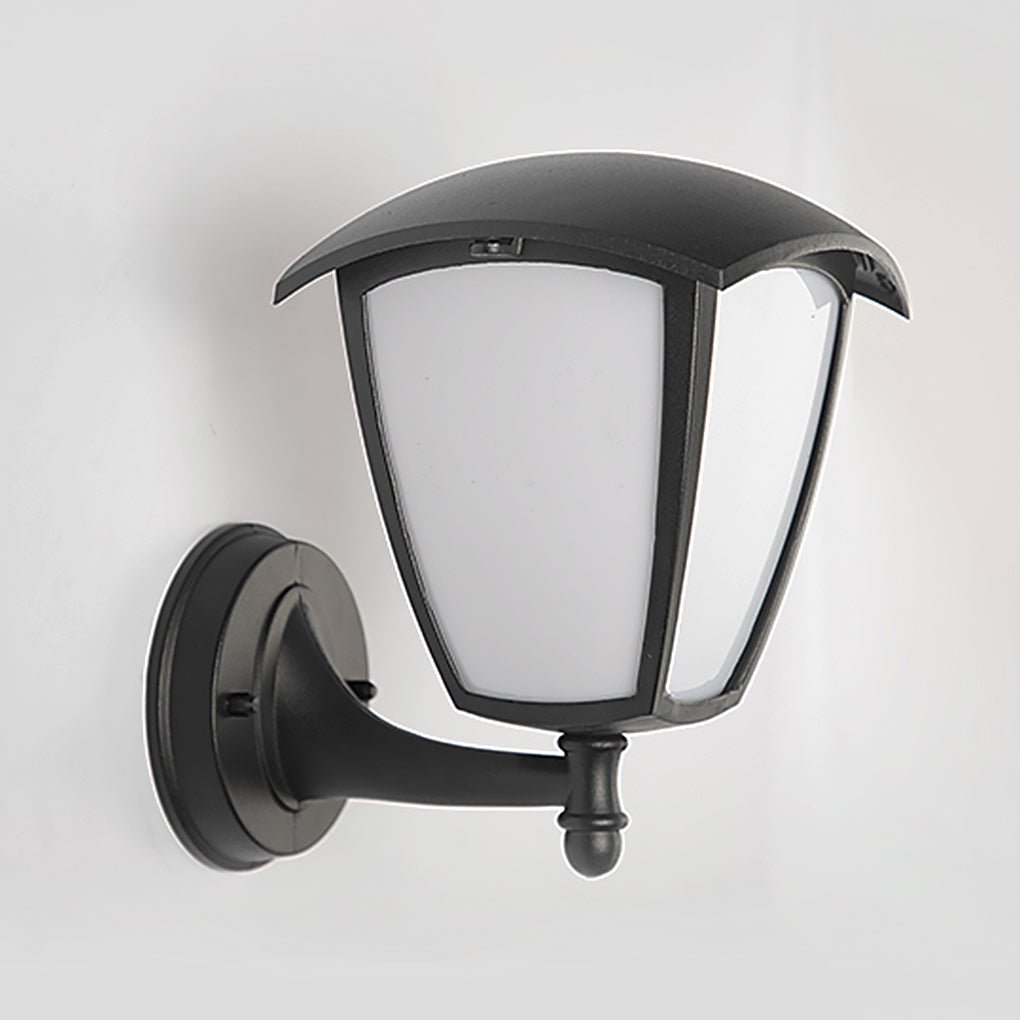 Industrial Outdoor Wall & Post Light – Versatile Black Iron Fixture