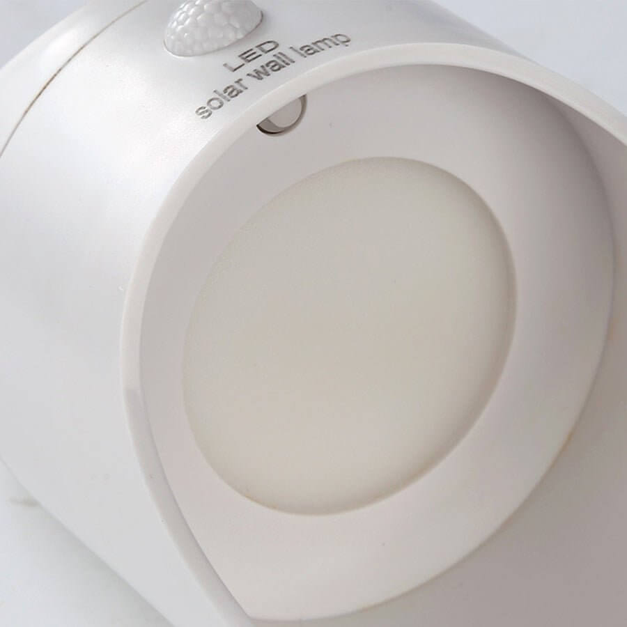 Solar LED Outdoor Wall Lamp with Motion Sensor - Modern Minimalist