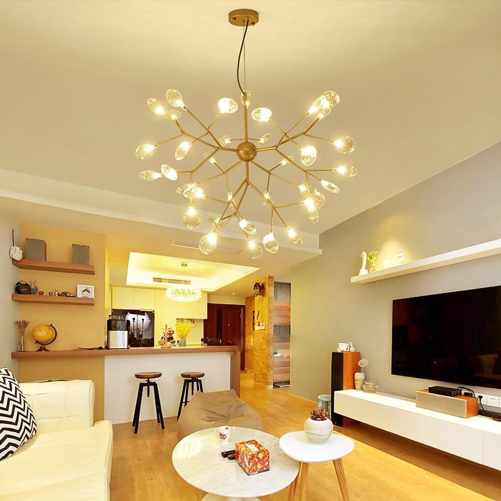 36-Light LED Sputnik Chandelier – Modern Cluster Design