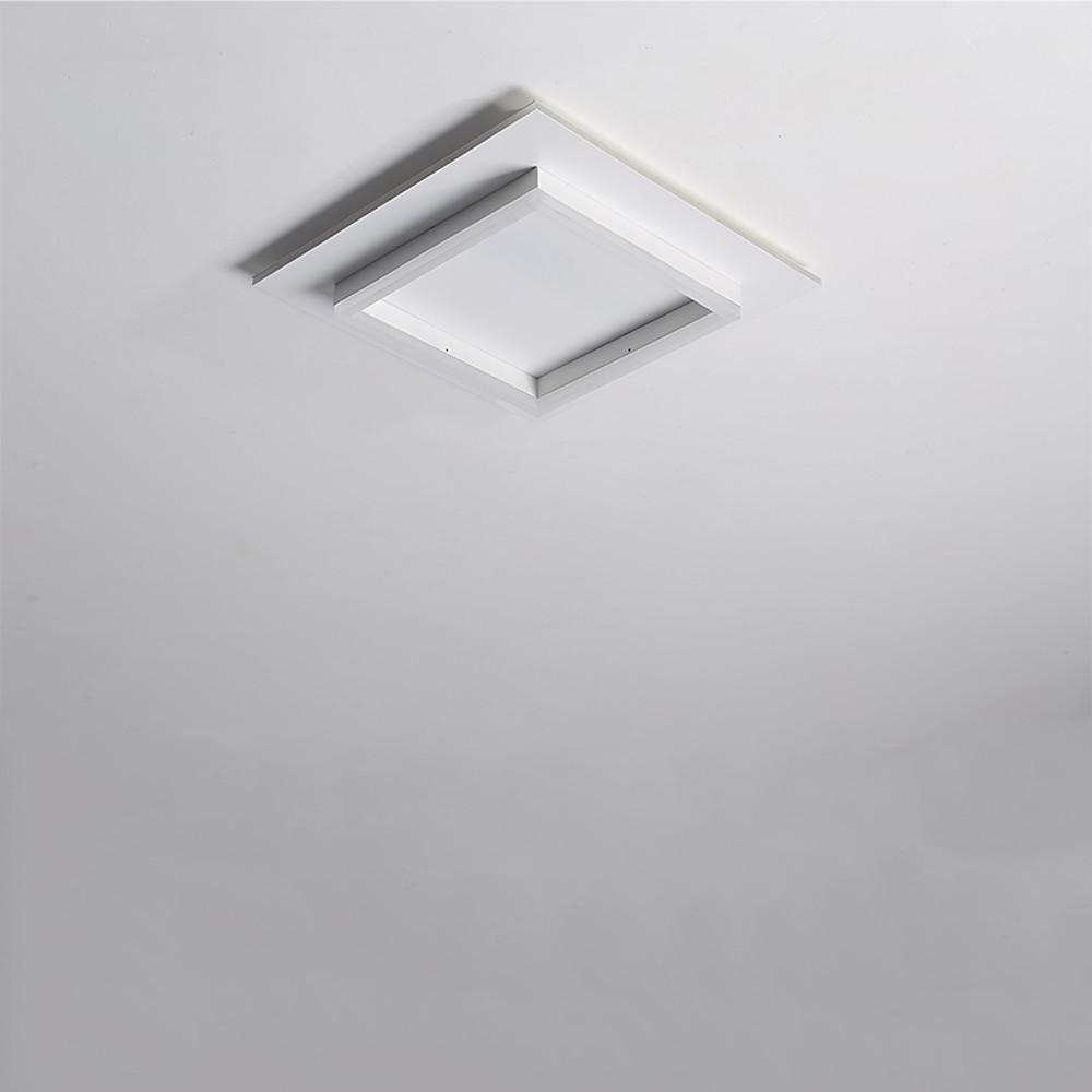 Modern LED Flush Mount Ceiling Light with Acrylic Shade