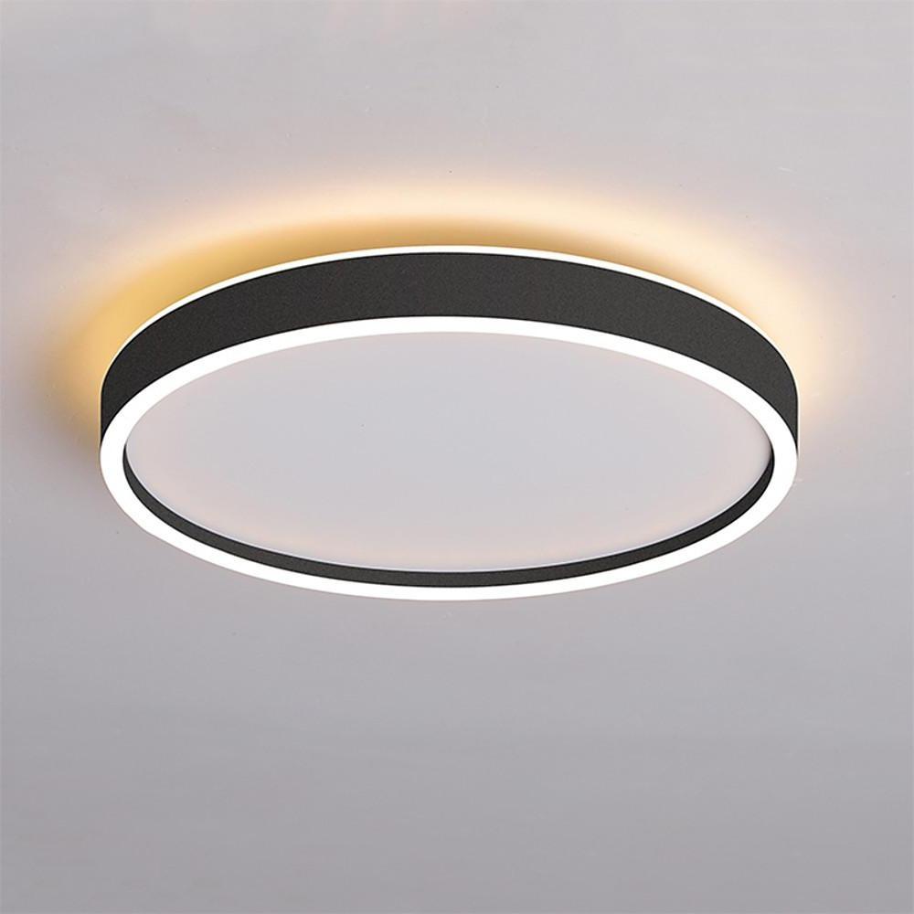 Modern Circular Metal Flush Mount LED Ceiling Light
