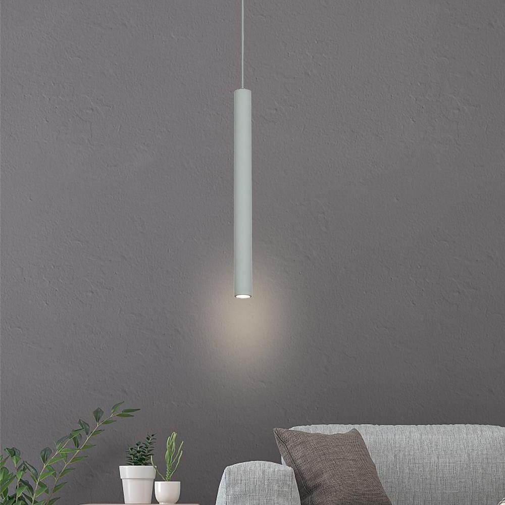 Mini Elongated Cylinder LED Pendant Light – Modern Aluminum