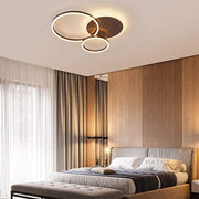 26" LED Artistic 3-Ring Flush Mount Ceiling Light - Aluminum