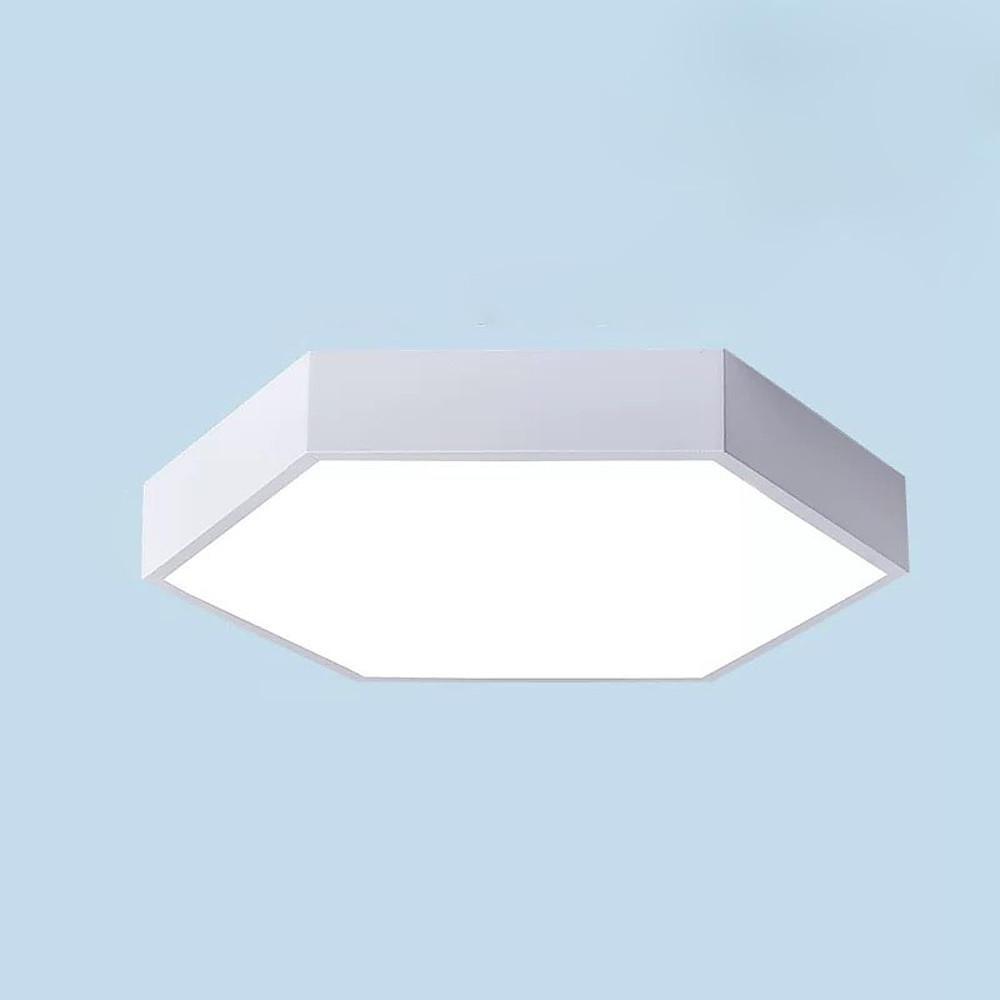 Hexagon LED Flush Mount Ceiling Light Modern Metal Design