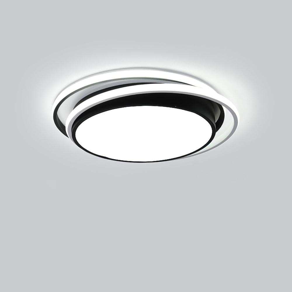 Modern Circular Dimmable LED Flush Mount Ceiling Light