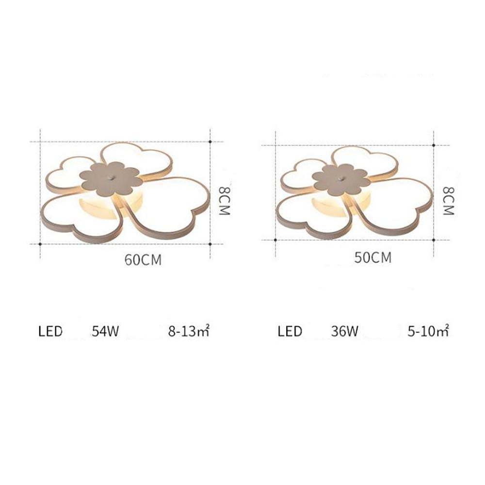 Modern Floral LED Flush Mount Ceiling Light - Metal & Aluminum