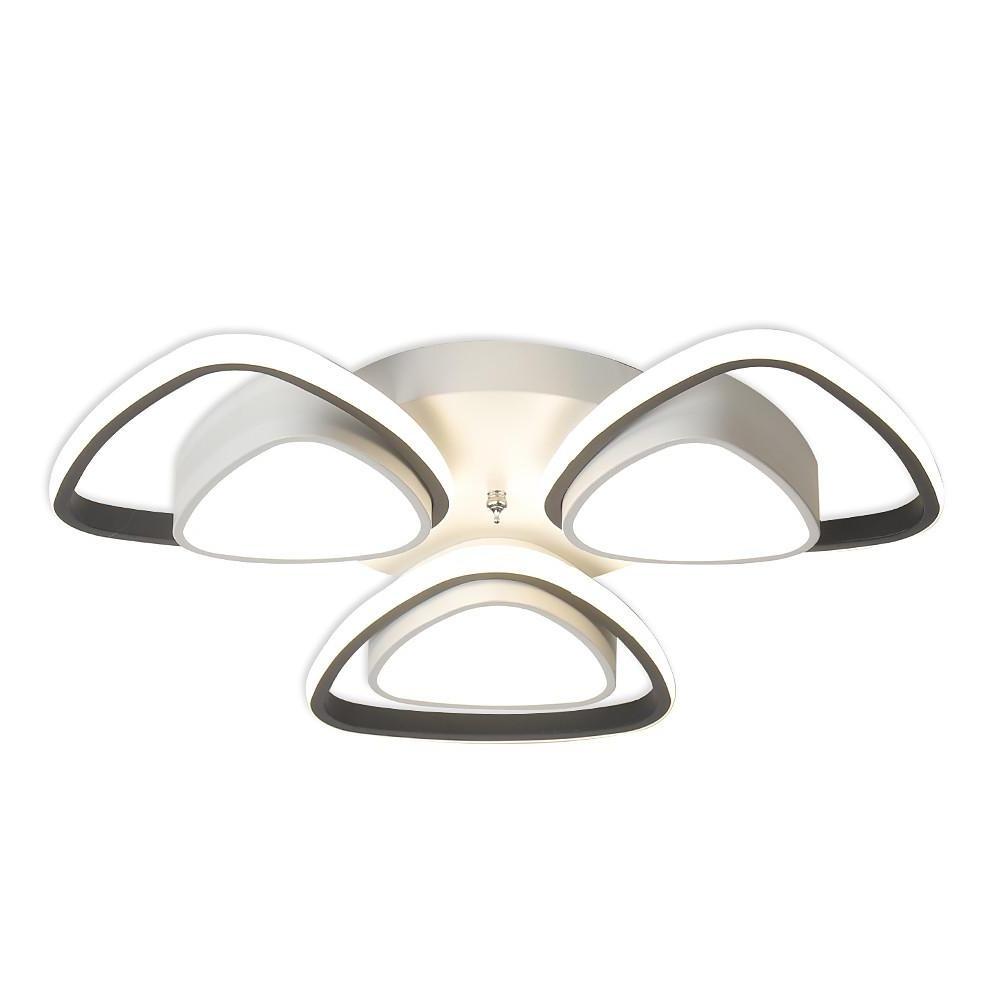 Geometric LED Metal Flush Mount Ceiling Light - Modern Minimalist