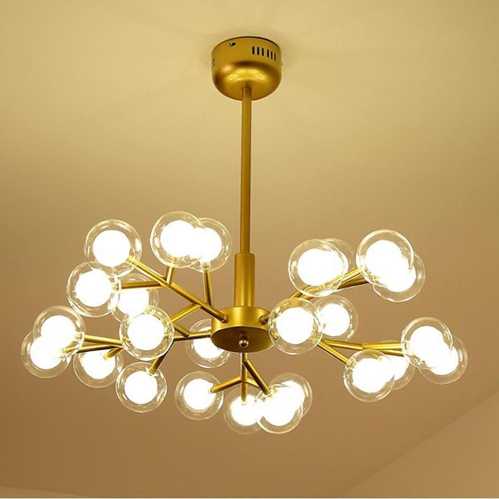 25-Light Glass Bubble Sputnik Chandelier Modern Ceiling Light