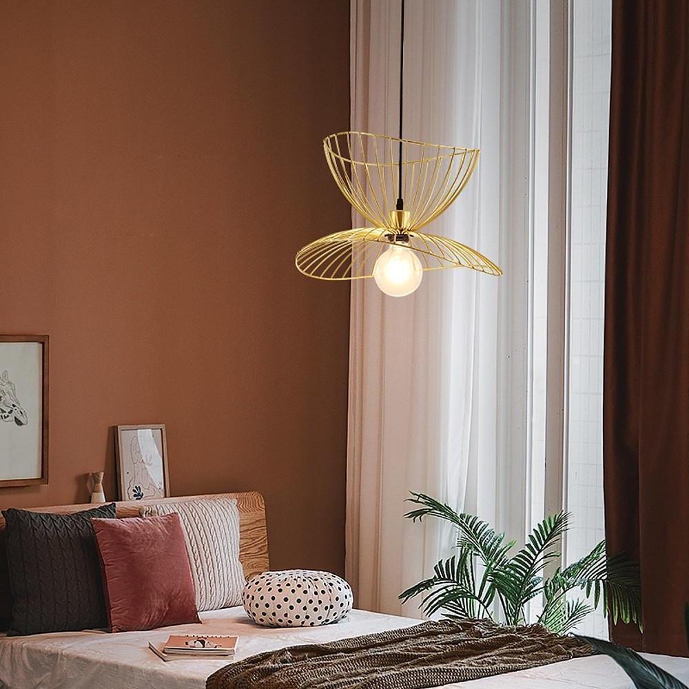 Vintage Double Wire Basket Metal Pendant Light