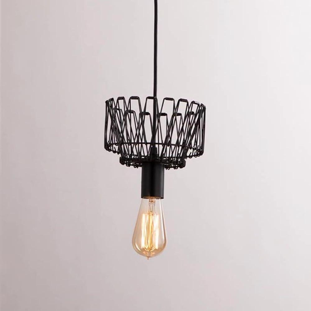 Industrial Metal Lantern Pendant Light Vintage Cage Chandelier