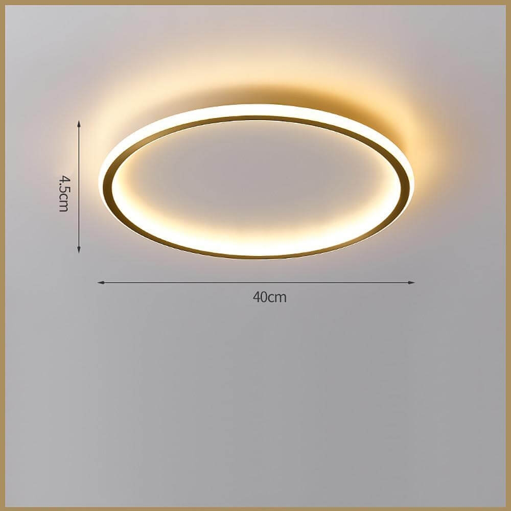 Modern Circle LED Flush Mount Ceiling Light - Minimalist Design