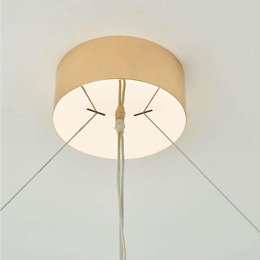 Crystal Chandelier Gold Finish LED Ceiling Light Round Design