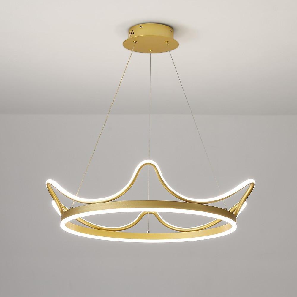 Geometric Metal Pendant Light | Nordic Style LED Chandelier
