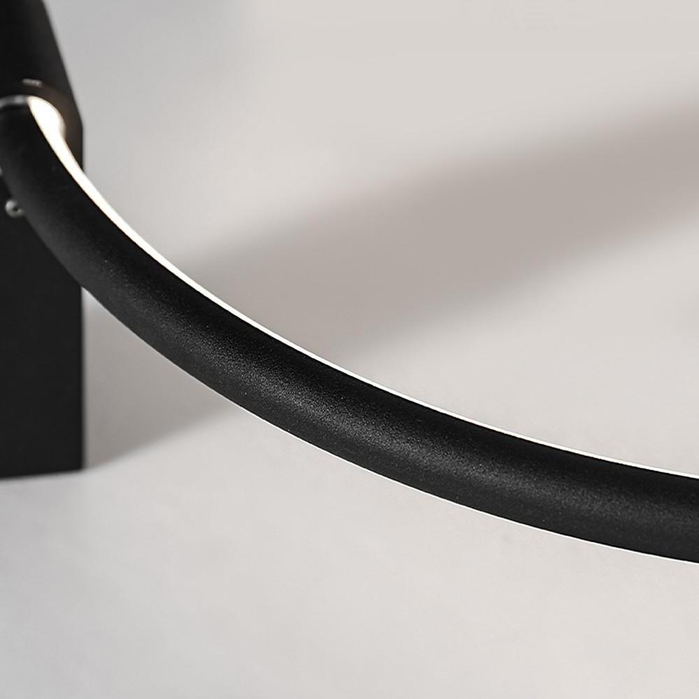 Modern Abstract Dual Circle LED Flush Mount Ceiling Light