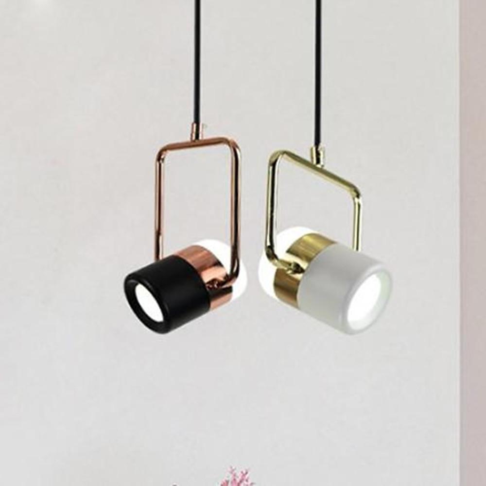 Modern Electroplated Metal Pendant Light with Adjustable Ambient LED