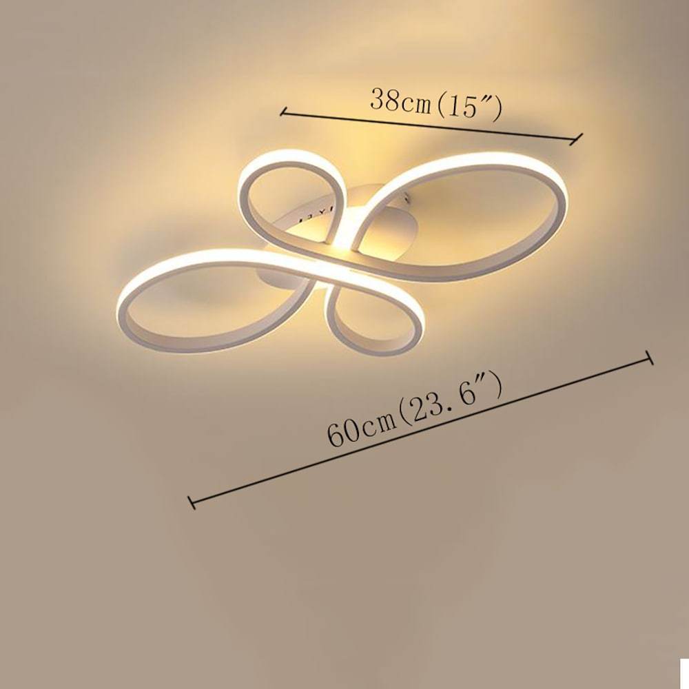 Intertwined Flower LED Flush Mount Ceiling Light - Modern Aluminum