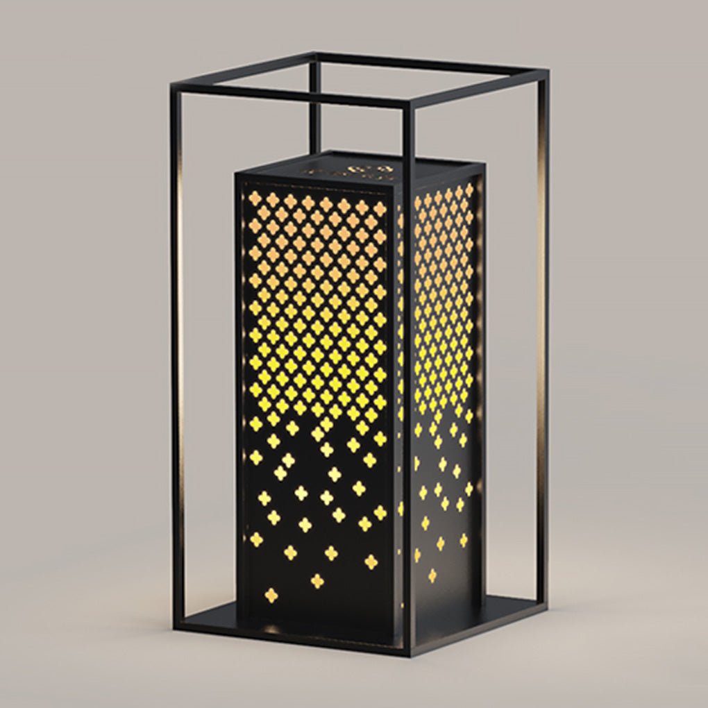 Floral Carved Garden Light Waterproof Outdoor Landscape Lamp