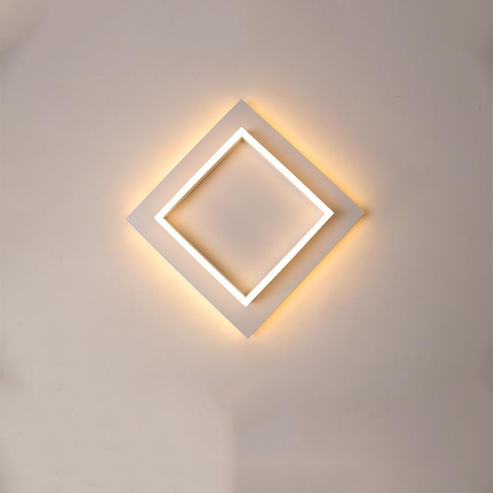 Modern LED Flush Mount Ceiling Light with Acrylic Shade