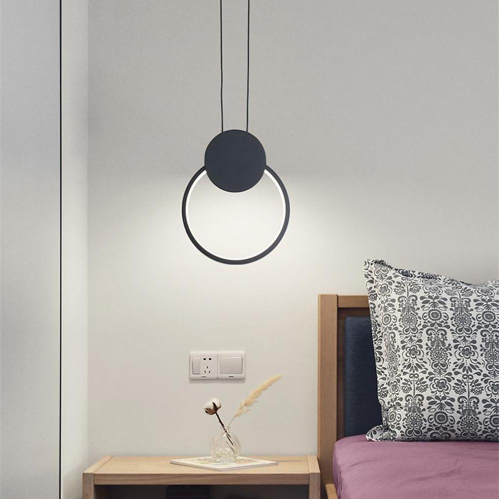 Geometric Dimmable LED Pendant Light – Modern Aluminum Hanging Lamp