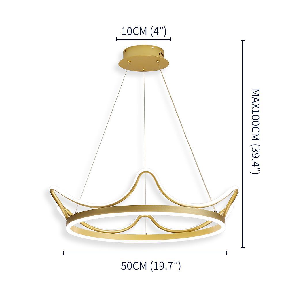 Geometric Metal Pendant Light | Nordic Style LED Chandelier